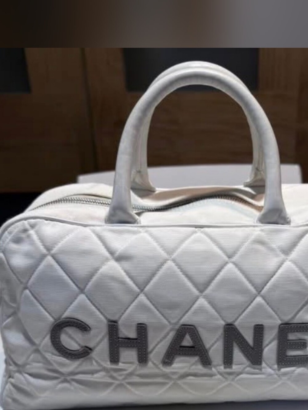 Chanel White Bowler Bag
